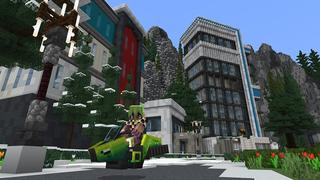 Screenshot of the Minecraft Bedrock Marketplace product Future City created by Nitric Concepts.