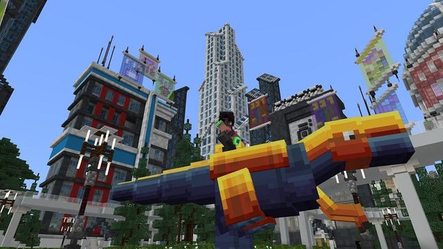 Screenshot of the Minecraft Bedrock Marketplace product Future City created by Nitric Concepts.