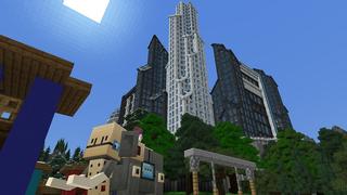 Screenshot of the Minecraft Bedrock Marketplace product Future City created by Nitric Concepts.