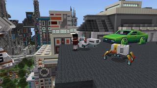 Screenshot of the Minecraft Bedrock Marketplace product Futuristic City created by Nitric Concepts.