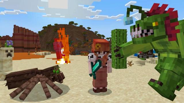 Screenshot of the Minecraft Bedrock Marketplace product GRAVE STONES created by Nitric Concepts.