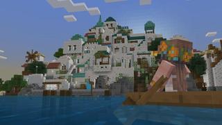 Screenshot of the Minecraft Bedrock Marketplace product Greek Island created by Nitric Concepts.