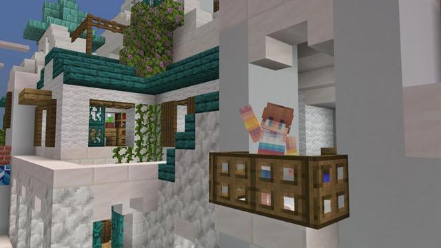 Screenshot of the Minecraft Bedrock Marketplace product Greek Island created by Nitric Concepts.