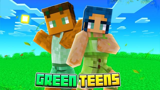 Thumbnail of the Minecraft Bedrock Marketplace product Green Teens created by Nitric Concepts.