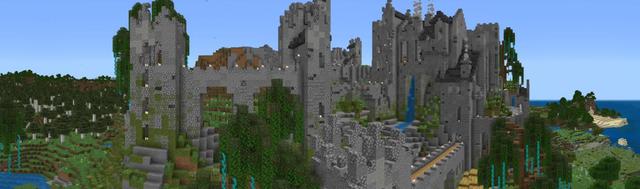 Panorama of the Minecraft Bedrock Marketplace product Half Heart Survival created by Nitric Concepts.