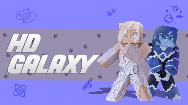 Thumbnail of the Minecraft Bedrock Marketplace product HD Galaxy created by Nitric Concepts.