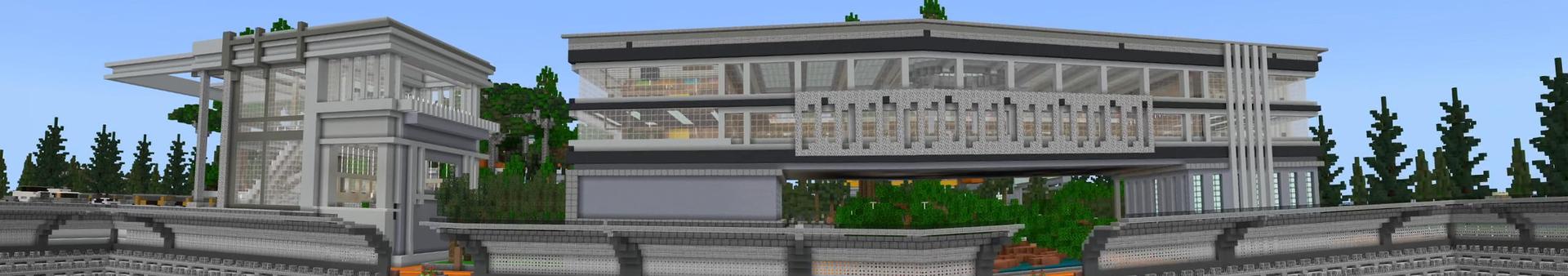 Panorama of the Minecraft Bedrock Marketplace product High School Adventure created by Nitric Concepts.