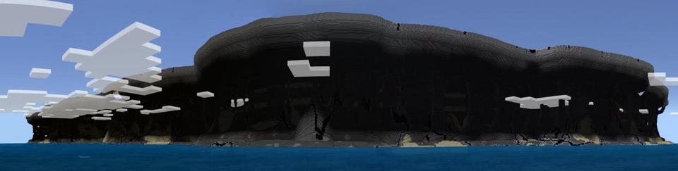 Panorama of the Minecraft Bedrock Marketplace product Improved Caves created by Nitric Concepts.