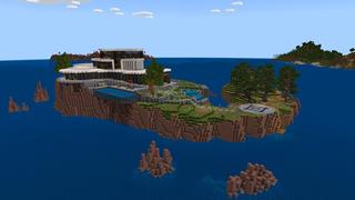 Screenshot of the Minecraft Bedrock Marketplace product Island Luxury created by Nitric Concepts.