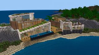 Screenshot of the Minecraft Bedrock Marketplace product Island Mansion Retreat created by Nitric Concepts.