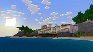 Screenshot of the Minecraft Bedrock Marketplace product Island Mansion Retreat created by Nitric Concepts.