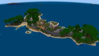 Screenshot of the Minecraft Bedrock Marketplace product Island Mansion Retreat created by Nitric Concepts.