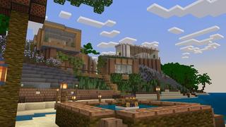 Screenshot of the Minecraft Bedrock Marketplace product Island Mansion Retreat created by Nitric Concepts.