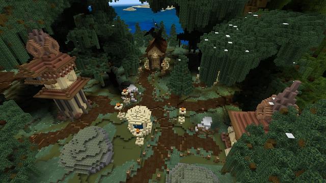 Screenshot of the Minecraft Bedrock Marketplace product Jungle Castle Hideaway created by Nitric Concepts.