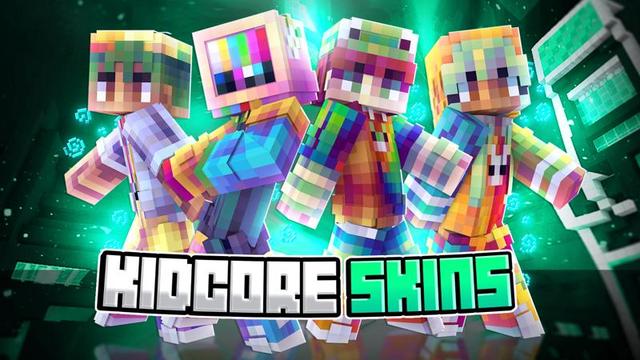 Thumbnail of the Minecraft Bedrock Marketplace product Kidcore Skins created by Nitric Concepts.