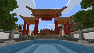 Screenshot of the Minecraft Bedrock Marketplace product Kung Fu Town created by Nitric Concepts.
