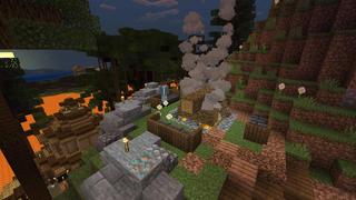 Screenshot of the Minecraft Bedrock Marketplace product Lava Island Survival created by Nitric Concepts.