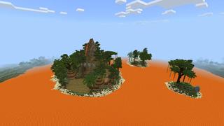 Screenshot of the Minecraft Bedrock Marketplace product Lava Island Survival created by Nitric Concepts.