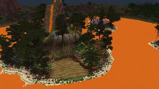 Screenshot of the Minecraft Bedrock Marketplace product Lava Island Survival created by Nitric Concepts.