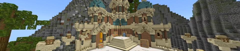 Panorama of the Minecraft Bedrock Marketplace product Lucky Blocks Bed Wars created by Nitric Concepts.