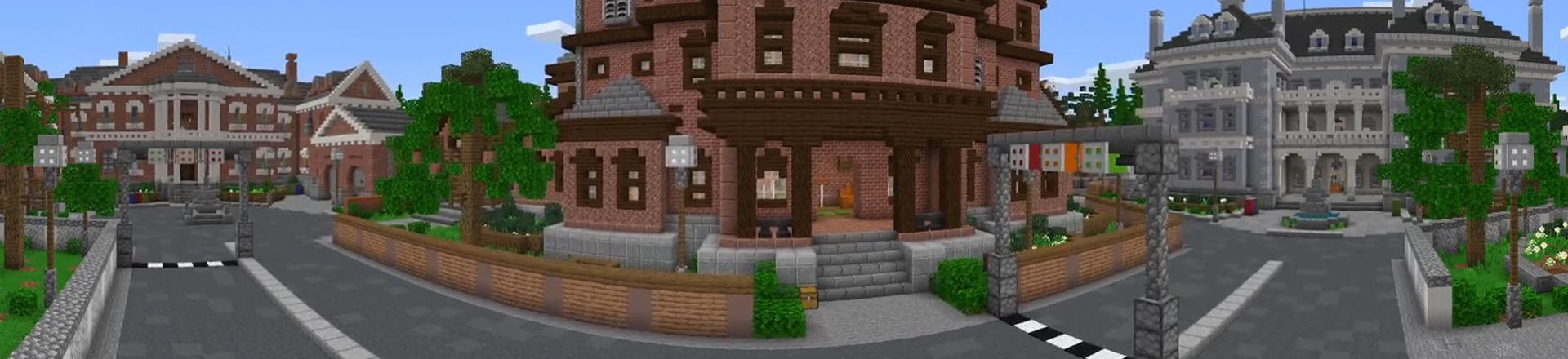 Panorama of the Minecraft Bedrock Marketplace product Luxury Cars created by Nitric Concepts.