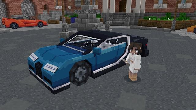 Screenshot of the Minecraft Bedrock Marketplace product Luxury Cars created by Nitric Concepts.