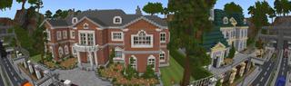 Panorama of the Minecraft Bedrock Marketplace product Luxury Mansions created by Nitric Concepts.