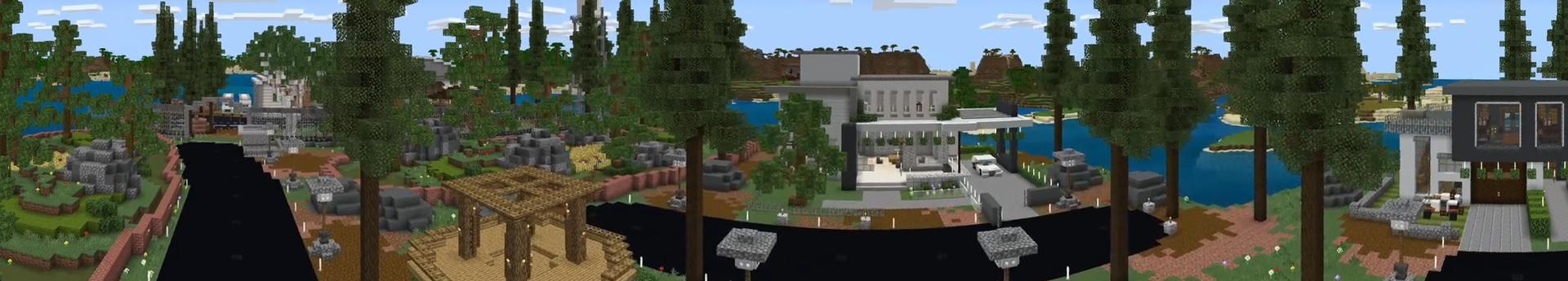 Panorama of the Minecraft Bedrock Marketplace product Luxury Planes created by Nitric Concepts.