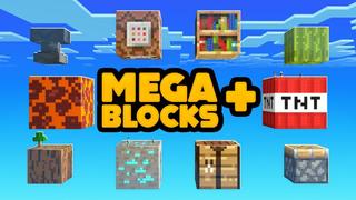 Thumbnail of the Minecraft Bedrock Marketplace product Mega Blocks+ created by Nitric Concepts.