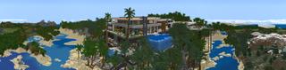 Panorama of the Minecraft Bedrock Marketplace product Millionaire Influencer created by Nitric Concepts.