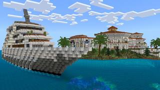 Screenshot of the Minecraft Bedrock Marketplace product Millionaire Luxury Yacht created by Nitric Concepts.