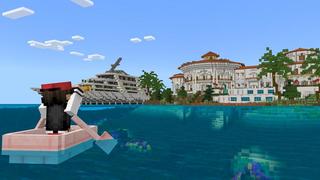 Screenshot of the Minecraft Bedrock Marketplace product Millionaire Luxury Yacht created by Nitric Concepts.