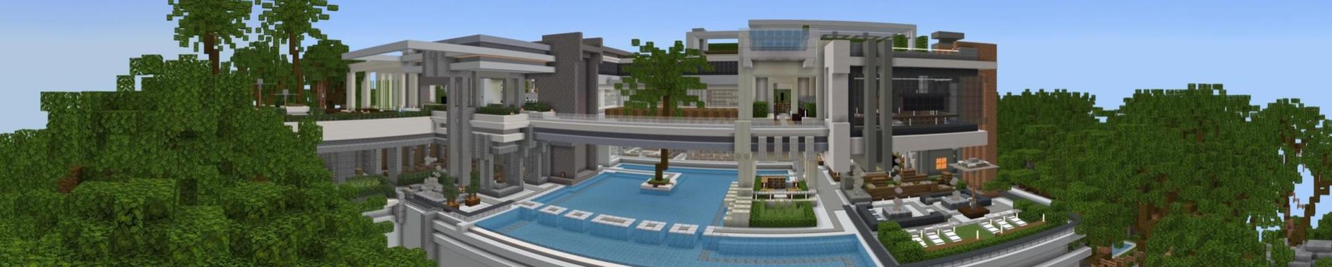 Panorama of the Minecraft Bedrock Marketplace product Millionaire Skyblock created by Nitric Concepts.
