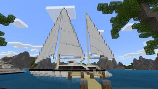Screenshot of the Minecraft Bedrock Marketplace product Millionaires Luxury Boat created by Nitric Concepts.