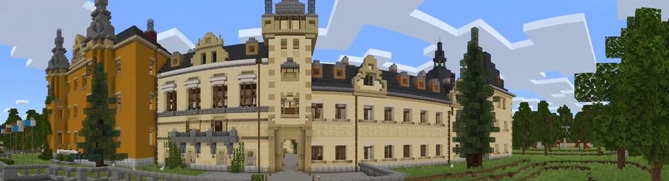 Panorama of the Minecraft Bedrock Marketplace product Millionaires Luxury Castle created by Nitric Concepts.