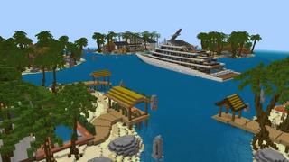 Screenshot of the Minecraft Bedrock Marketplace product Millionaires Yacht created by Nitric Concepts.