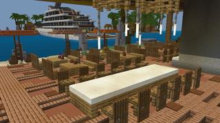 Screenshot of the Minecraft Bedrock Marketplace product Millionaires Yacht created by Nitric Concepts.