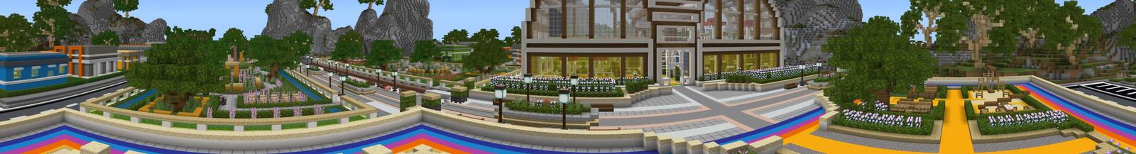 Panorama of the Minecraft Bedrock Marketplace product Mineland Daycare created by Nitric Concepts.