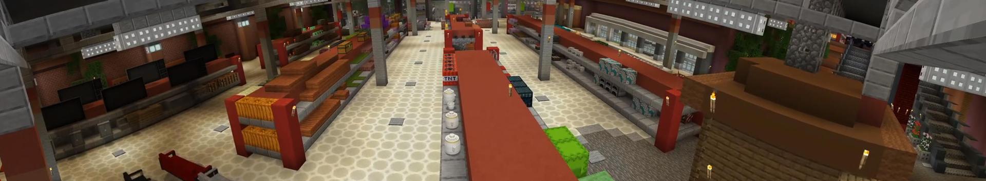 Panorama of the Minecraft Bedrock Marketplace product MineMart: Furniture & Tech created by Nitric Concepts.