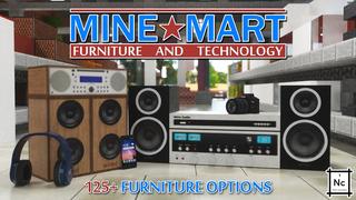 Thumbnail of the Minecraft Bedrock Marketplace product MineMart: Furniture & Tech created by Nitric Concepts.