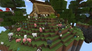 Screenshot of the Minecraft Bedrock Marketplace product Mob Islands created by Nitric Concepts.