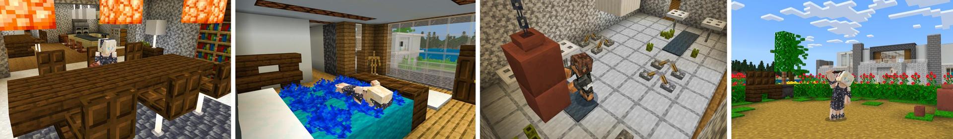 Panorama of the Minecraft Bedrock Marketplace product Modern Mansion Racing created by Nitric Concepts.