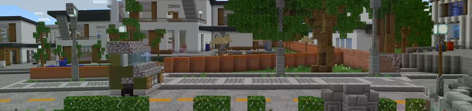 Panorama of the Minecraft Bedrock Marketplace product Modern Mansions created by Nitric Concepts.