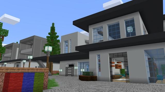 Screenshot of the Minecraft Bedrock Marketplace product Modern Mansions created by Nitric Concepts.
