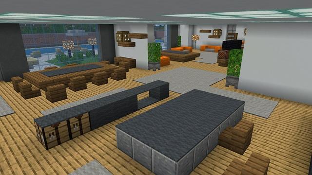 Screenshot of the Minecraft Bedrock Marketplace product Modern Mansions created by Nitric Concepts.