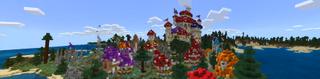 Panorama of the Minecraft Bedrock Marketplace product Mushroom Castle created by Nitric Concepts.