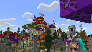 Screenshot of the Minecraft Bedrock Marketplace product Mushroom Castle created by Nitric Concepts.