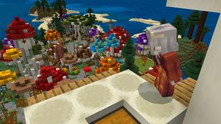 Screenshot of the Minecraft Bedrock Marketplace product Mushroom Castle created by Nitric Concepts.
