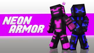 Thumbnail of the Minecraft Bedrock Marketplace product Neon Armor created by Nitric Concepts.