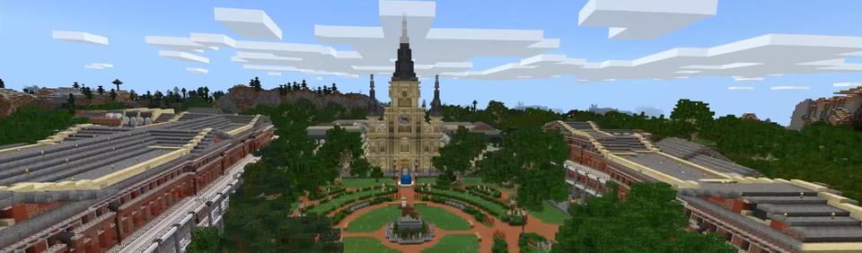 Panorama of the Minecraft Bedrock Marketplace product New Orleans created by Nitric Concepts.